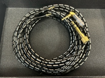 HiFiMAN Hybrid OFC Right Angled 3.5mm To 2x2.5mm Cable 5.0m With 6.3mm ...