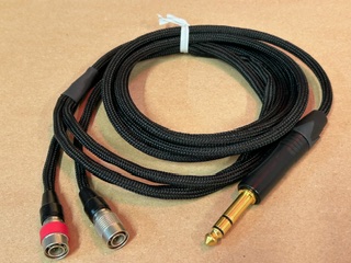 MrSpeakers DUM Dual Entry Headphone Cable 6.3mm Jack 6ft - NEW OLD STOCK